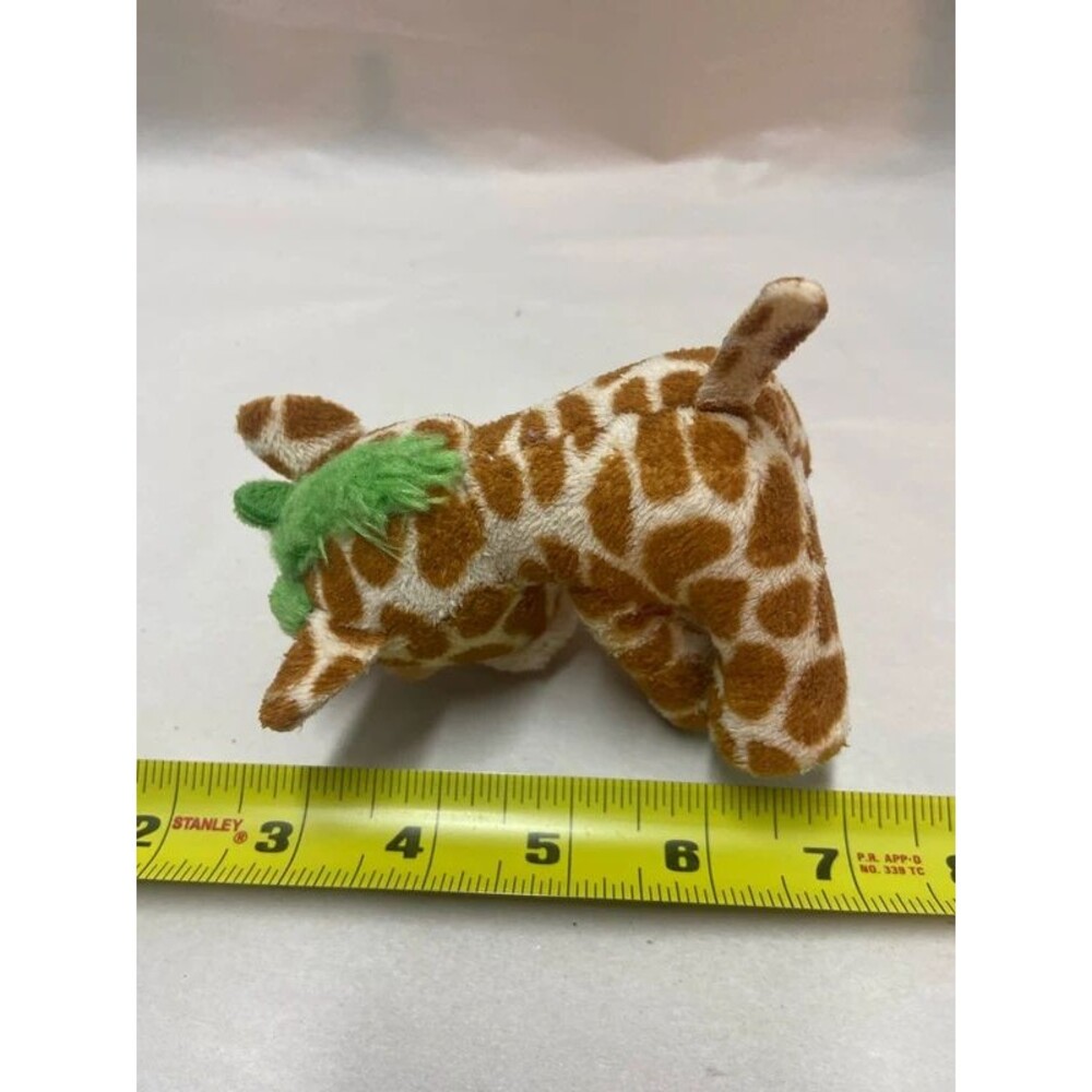 Russ Peepers Mini giraffes plush green mane - Picture 7 of 7